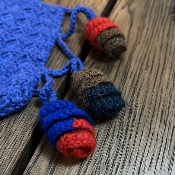 Peruvian hand knitted alpaca wool scarf - Picture 3 of 4